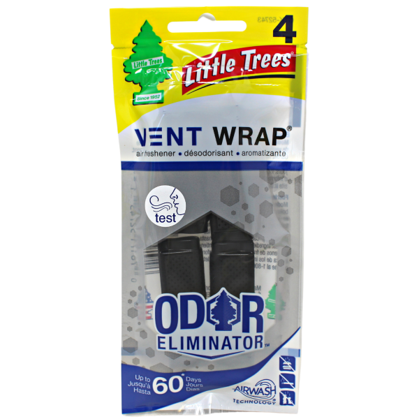 Little Trees Vent Wrap Odor Eliminator 4ct